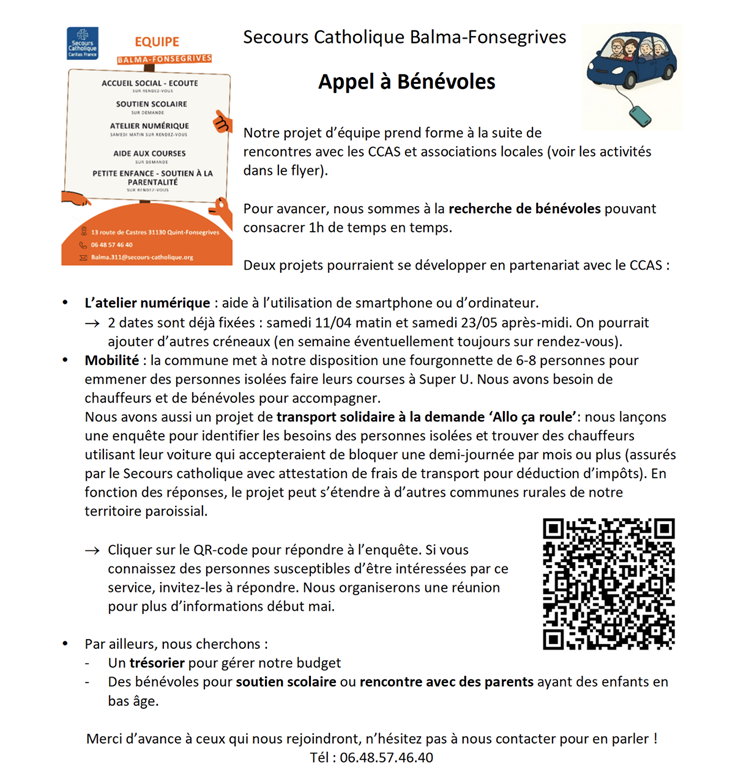 Secours catholique Balma-Fonsegrives